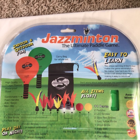 NWT JAZZMINTON DELUXE PRO PK ULTIMATE PADDLE GAME - Picture 5 of 5